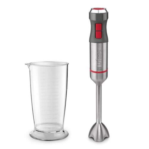 Batidor Mano Ufesa BP4650 Vario - 1200W, 20 Velocidades, Vaso medidor, Acero inox