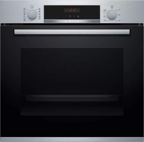 Horno Pirolítico Bosch HBA5740S0 - A, 71L, 10 Recetas Gourmet, Clip Rails, 7 Funciones, Display