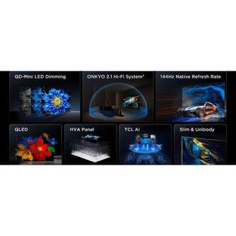 TV TCL 65%%%quot; 65P8L UHD MINILED GOOGLETV 144HZ
