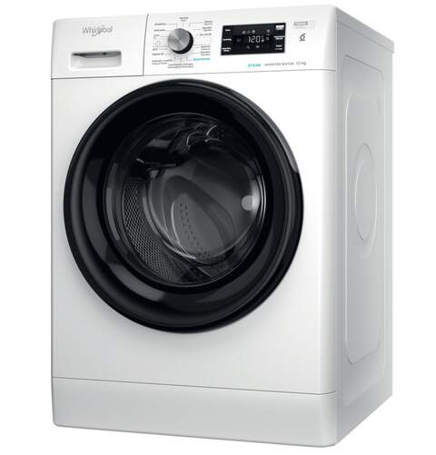 Lavadora Whirlpool FFB10489BVSPT - 10 kg, 1400 rpm, Clase A, 14 Programas, 76 dB, Blanco