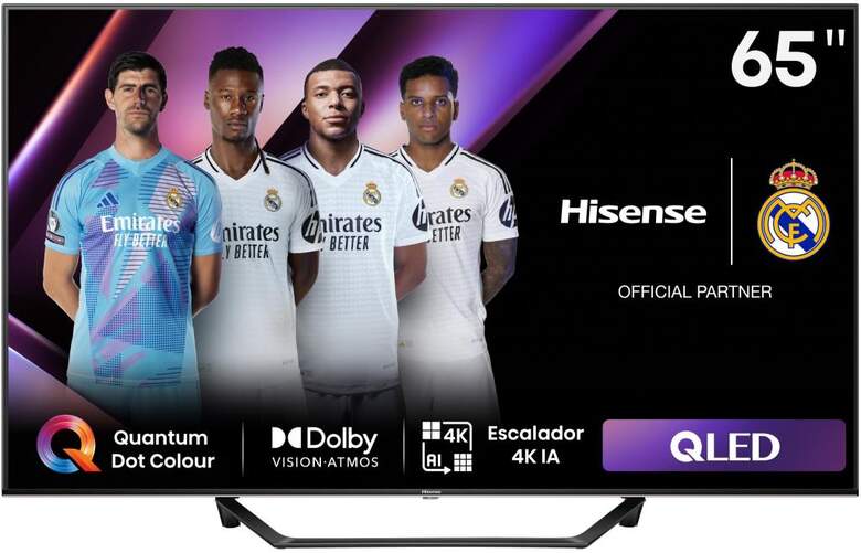 TV 65" QLED Hisense 65A7NQ - 4K Ultra HD, Smart TV VIDAA, HDR10+, RMS 20 W