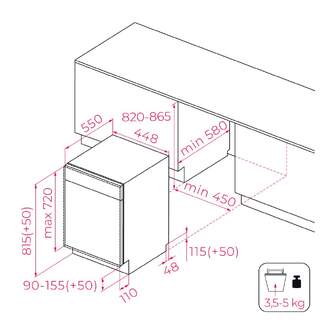 LVJ. TEKA DFI44800 45CM INTEGRABLE 114310007