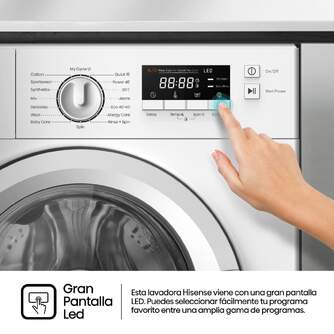 LVD. HISENSE WF3M841BWIES 8K INTEGRABLE