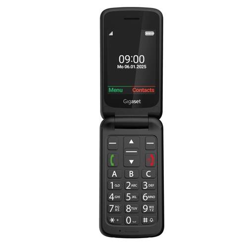 Tel&eacute;fono Movil Gigaset GL595 - Pantalla 2,8", compatible con MicroSD, 800 mAh, Negro