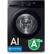 Lavadora Samsung WW90CGC04DABEC - Clase A-10%, 9 Kg, 1400 rpm, 52 dB, Negro