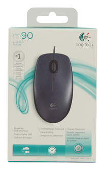 RATON LOGITECH MOUSE M90 CABLE OPTICO USB