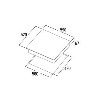 ENCIM. CATA TD6003BK 3F VITRO 27CM 08063411
