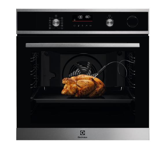 Horno Pirolítico Electrolux COP846X1 - 72 L, 2300W, Vapor, Clase A+, Inox, Negro