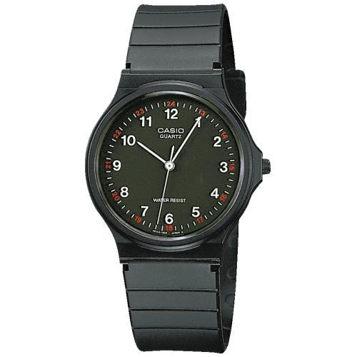 Reloj Casio Collection MQ-24-1BLLEG - 2 años de batería, correa de resina, verde oscuro