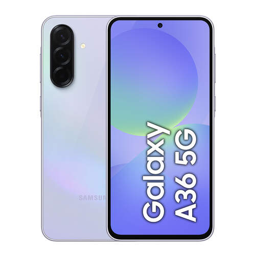 Samsung Galaxy A36 5G 6/128 GB Lavanda - Super AMOLED FHD+, Snapdragon 6 Gen 3, 5000 mAh, 50+8+5 MP