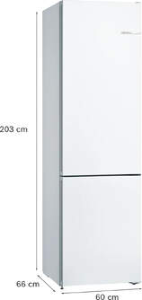 FRICOM. BOSCH KGN39VWDC 203x60 NF BLANCO