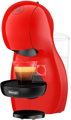 Cafetera Delonghi Piccolo XS EDG210.R - 1400W, 15 Bares, 0.8L, Apagado Automático, Rojo