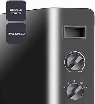 CONVECTOR BLACK%%%amp;DECKER BXCSH2000E 2000W NEGRO