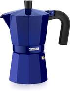 Cafetera Monix - 6 tazas. Cobalto, Aluminio, Azul