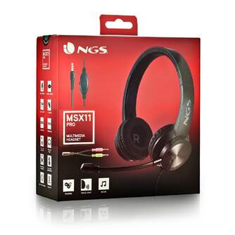 AURICULARES NGS MSX11PRO PC 3.5MM DOBLE JACK NEGRO