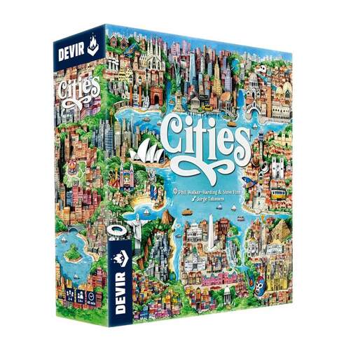 Juego de mesa Cities de Devir - 2-4 jugadores, 14+ años, partidas 45 min