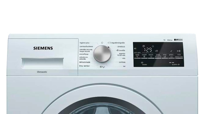 Lavadora Siemens de 1200 rpm con etiqueta energética A