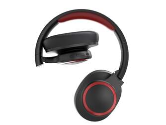 AURICULARES ELBE ABTB26NB DIADEMA MICRO FM NEG/ROJ