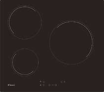 Placa Vitrocer&aacute;mica Candy CH63CC/4U2 33803210 - 2500 W, 3 Zonas, 60 cm, Negro