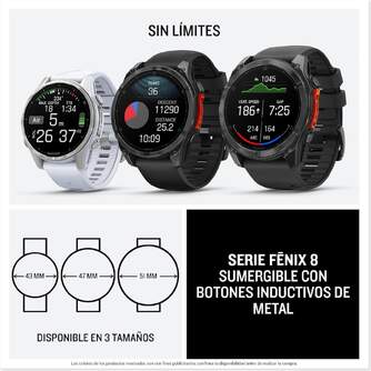 SMARTWATCH GARMIN FENIX 8 010-02904-00 NEGRO 47MM