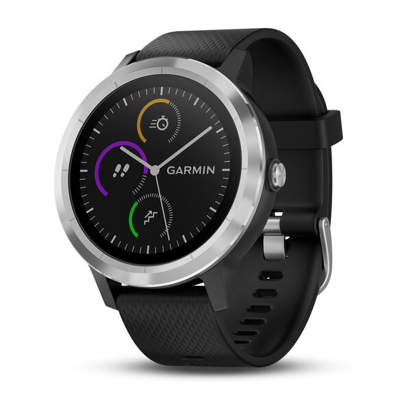 Pulsera Garmin Vivoactive 3 negroplata smartwatch plata correa gps bluetooth apps deportivas reloj 0100176900 inteligen platanegro y en muñeca frecuencia connect