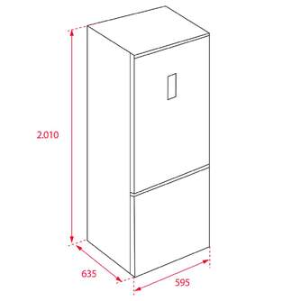 FRICOM. TEKA NFL430SWH BLANCO 201x60 NF DSP