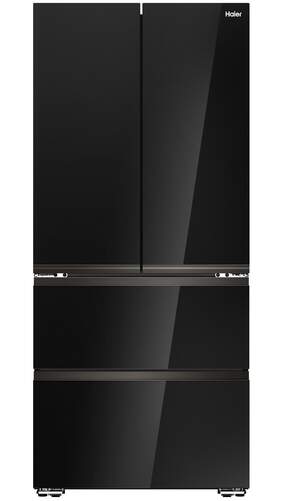 Frigor&iacute;fico Americano Haier HFKR7819DNGB - 190x863cm, Clase D, 468 L, No Frost, Cristal Negro