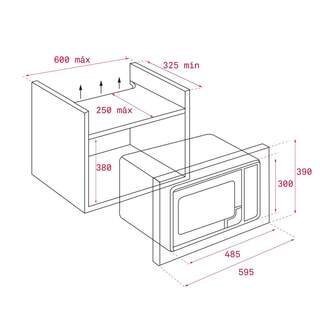 MICR. TEKA MS620BIH 20L  INOX MARCO INOX 40584011