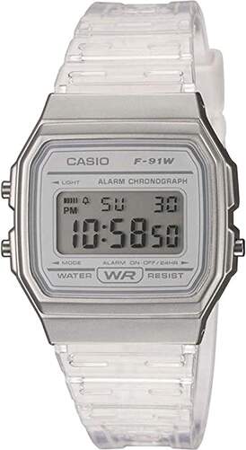 Reloj Casio Collection F-91WS-1EF - Esfera digital gris, alarma, cronógrafo, calendario
