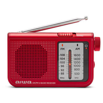 RADIO PORTATIL AIWA RS55RD AM/FM ALTAVOZ ROJO