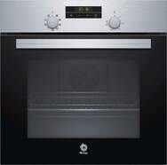 Horno Balay 3HB2030X0 - A, 66L, Control Comfort, 7 Funciones,Display Táctil, Ventilador, Inox, Negro