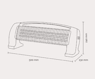INFRAR. ARTICA AI1200 1200W
