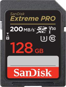 TARJ. MEM. SANDISK SDXC EXTREME PRO 128GB