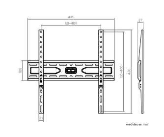 SOPORTE TV FIJO GENIUM GSPF75 45KG 32-75