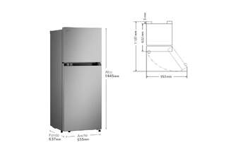 FRI. LG GTBV22PYNJ 145x55 2P NF INOX