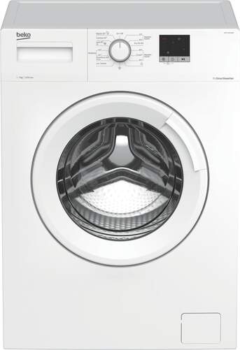 Lavadora Beko WTE 7611 BWR - 7kg, 1200 rpm, AquaWave, Inverter, 15 Programas, Clase D, Blanca