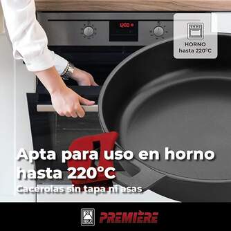 CACEROLA BRA PREMIERE ROJO BAJA 32CM