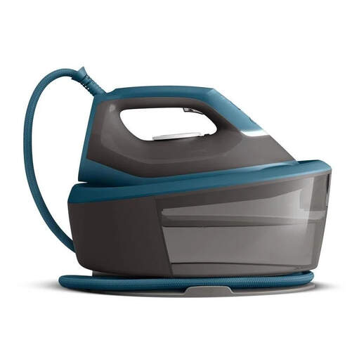 Centro Planchado Philips PSG2001/80 - 2400 W, Golpe vapor 300 g, 110 g/min vapor continuo, Gris/Azul