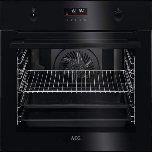 Horno Pirolítico AEG BPK535060B - A+, Cristal, 71 L, Negro
