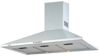 Campana Decorativa Cata Omega 900 WH - Clase C, 90cm, 645m3/h, 3 Velocidades, Blanca