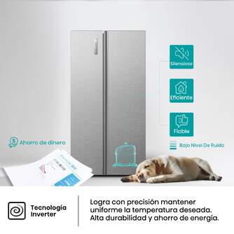 FRI. HISENSE RS3P558NEIC 179x91 NF INOX DSP METALC