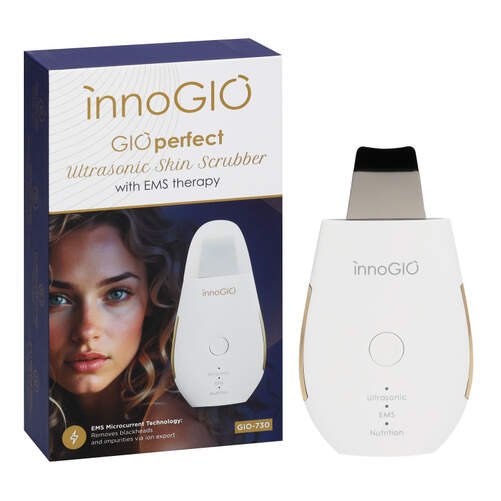 Cepillo facial innoGIO 730 Ultrasonica - 3 en 1 con desintoxicaci&oacute;n EMS e infusi&oacute;n de nutrientes