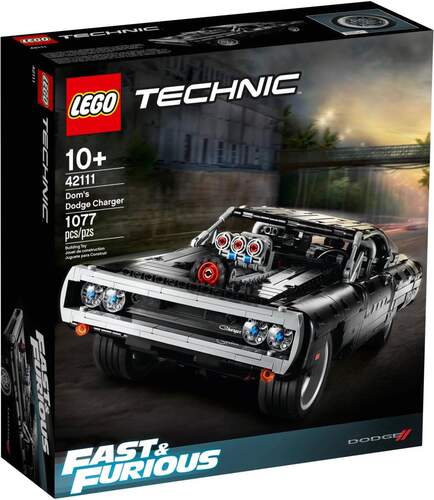 LEGO Technic Dom&#39;s Dodge Charger - 1077 Piezas, Recomendado 10+ Años