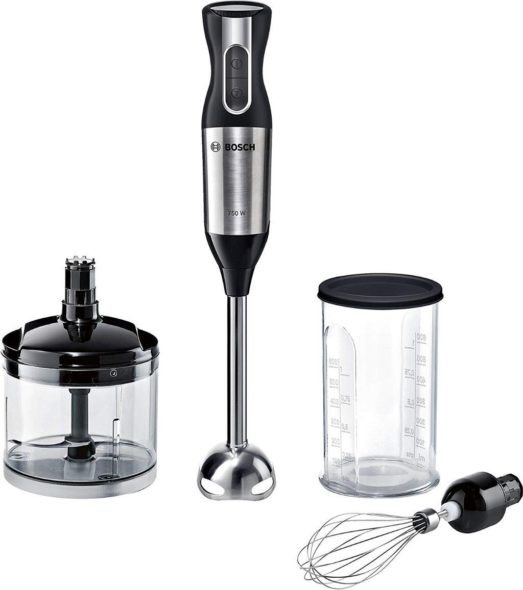 Batidora Bosch MSM6S50B - 750W, Vaso medidor, Varilla, Picadora, 12 Velocidades + Turbo