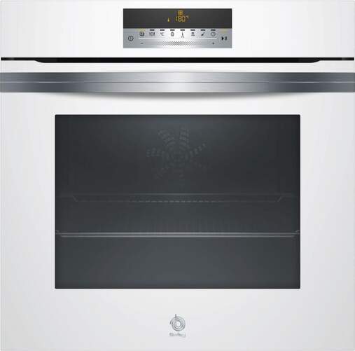 Horno Pirolítico Balay 3HB5888B0 - A, Termosonda, 12 Funciones, Raíles, Control Táctil Cristal Blanc
