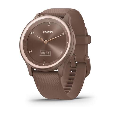 Garmin Vivomove Sport Cacao - Pulse+OX, Notificaciones, GPS, 5Atm, 10 Actividades, Aceler&oacute;metro