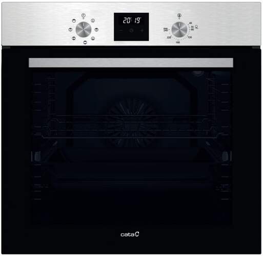 Horno Multifunción Cata MDS 8007 X - Guía telescópica, 80 litros, Clase A, Inox & Cristal Negro