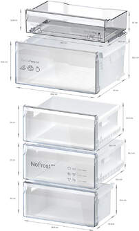 FRICOM. BALAY 3KFD855NI 203x60 368L NF CRISTAL NEG