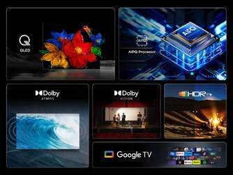 TV TCL 43%%%quot; 43T69C UHD QLED GOOGLETV DOLBY ATMOS