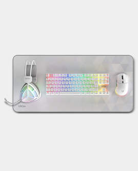 TECLADO RATON ALFOM AURICULAR KROM KLASS BLANCO